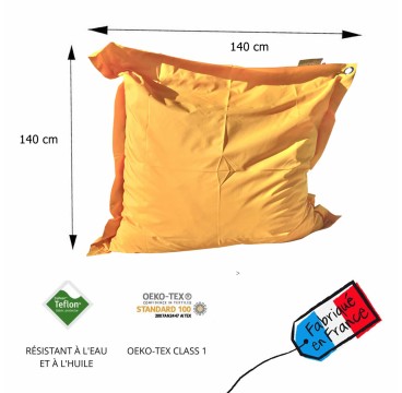Pouf extérieur XXL oreiller géant pour terrasse et jardin