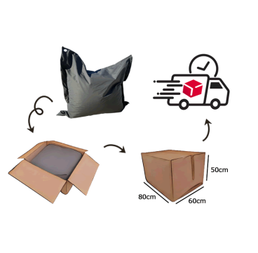 Pouf extérieur XXL oreiller géant pour terrasse et jardin